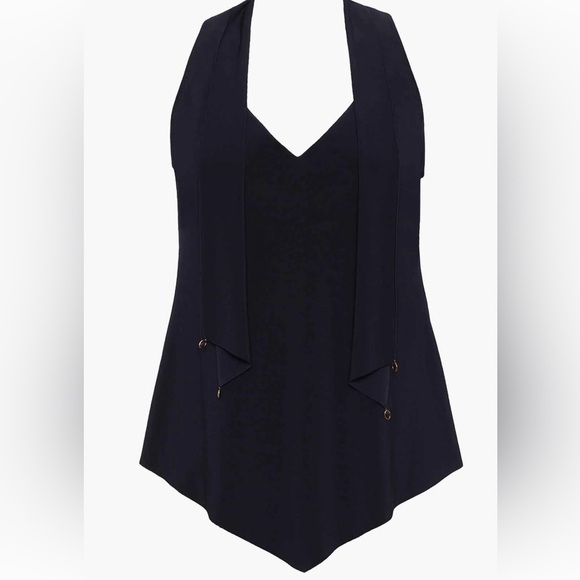 NWT Magicsuit Charmed Life Izzy Tankini Top Women's Size 8 Black - Picture 5 of 10